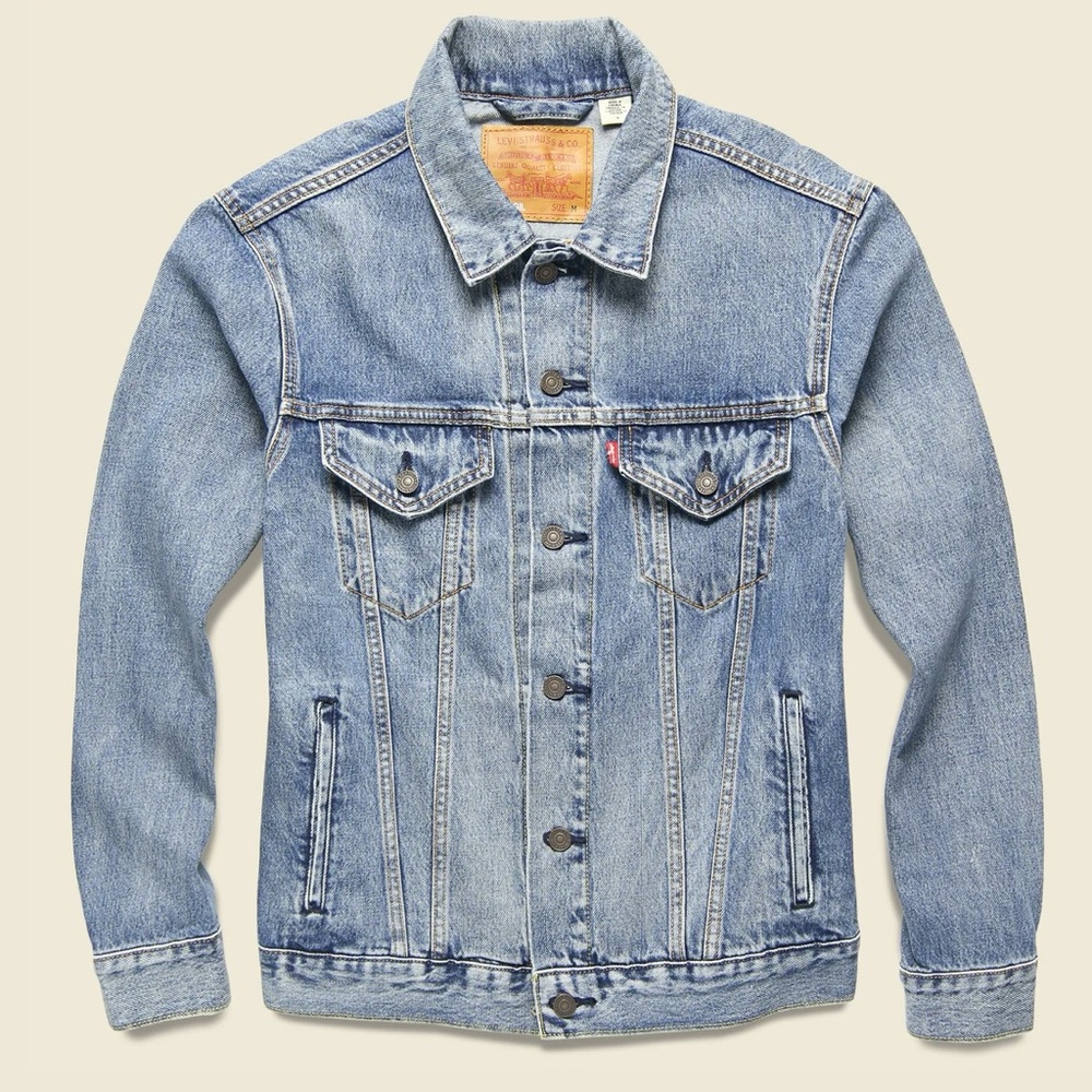 vintage style virgil men's Levi's Jean jacket large